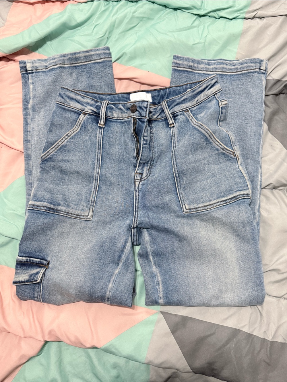 Women's Light Blue Washed Denim Jeans